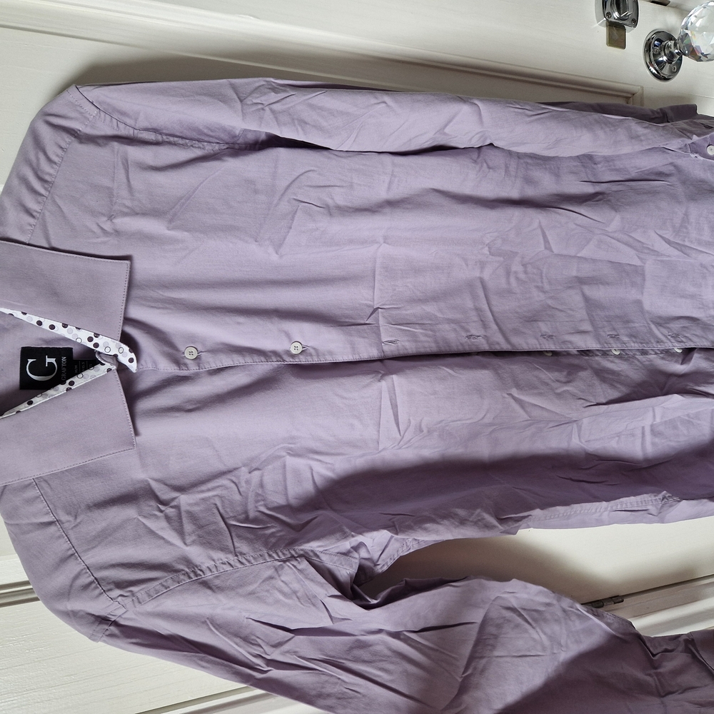 Men's Purple And Paisley Dress Shirt